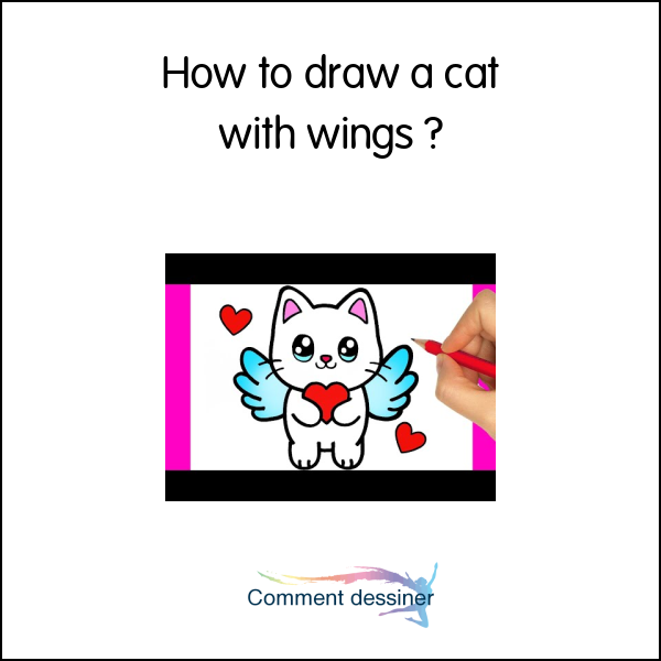 How to draw a cat with wings